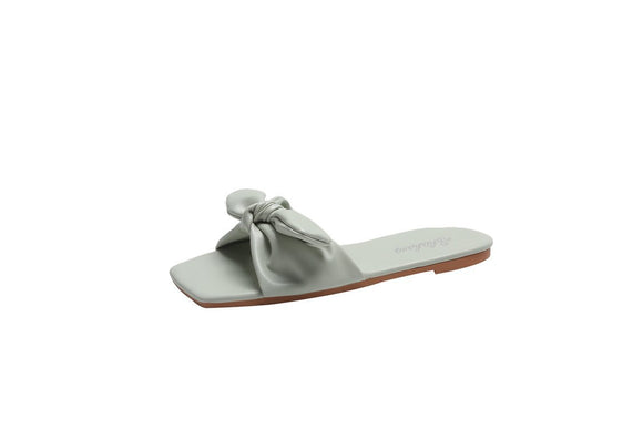 Pantuflas de Playa para Mujer con Moño Elegante