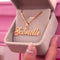 Personalize name necklace custom necklace Rose Dorado