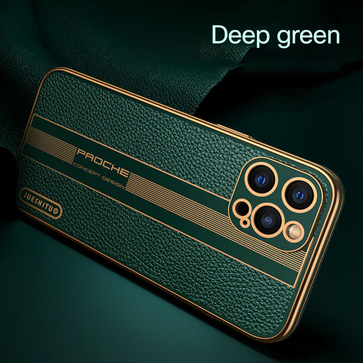 Funda de Cuero Premium para iPhone con Protección Total de Lentes - Image 11