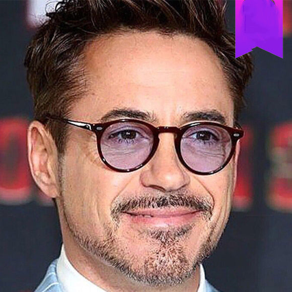 Gafas de Sol Marco Redondo Efecto Arroz para Hombre