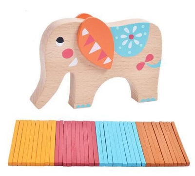 Juguete de Madera Colorido para Equilibrio - Animales Caballo, Elefante y Camello - Image 4
