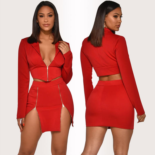 Traje Ejecutivo Escotado para Mujer - Diseño Europeo - Image 7