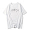 Camiseta casual con estampado brujeril