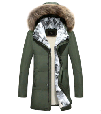 Abrigo Largo Acolchado para Hombre - Chaqueta de Invierno Estilo Coreano Talla Grande - Image 8