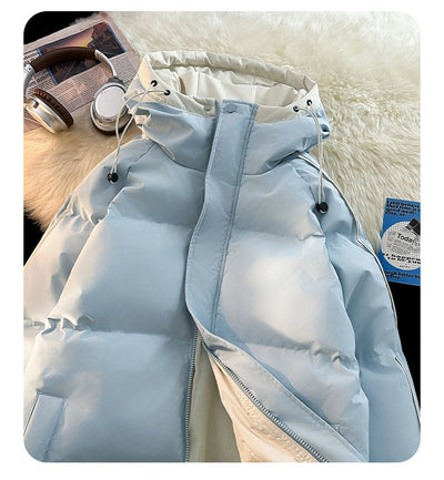 Abrigo Acolchado Holgado con Capucha - Algodón Casual para Hombre - Image 23