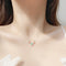 Collar de Plata 925 con Diseño de Alce Multicolor - Cadena de Clavícula para Mujer