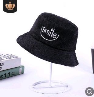 Gorra Pescador Pana Mujer Otoño Invierno Estilo Harajuku Bordado - Image 4