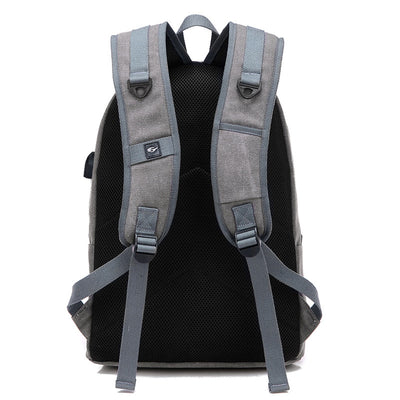 Mochila de Lona con Carga USB - Resistente y Funcional - Image 4