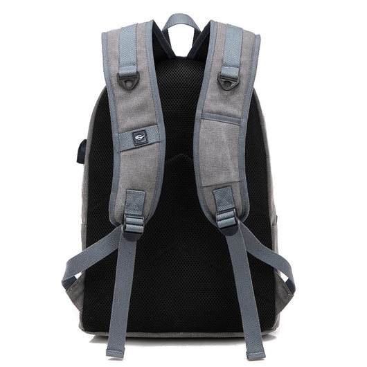 Mochila de Lona con Carga USB - Resistente y Funcional - Image 4