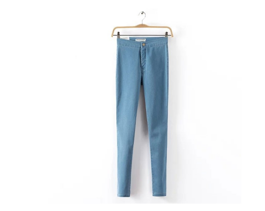 Pantalones Vaqueros Ajustados Elásticos para Mujer - Corte Lápiz Moderno - Image 6