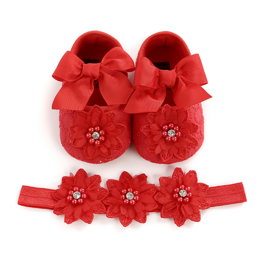 Zapatos de Bebé Princesa con Encaje - Suela Suave para Primeros Pasos - Image 6