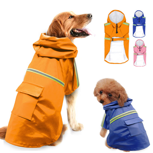 Impermeable Reflectante para Perros con Visibilidad Nocturna