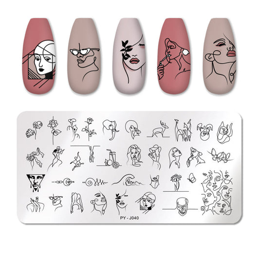 Placa de Estampado para Manicura en Acero Inoxidable - Image 15