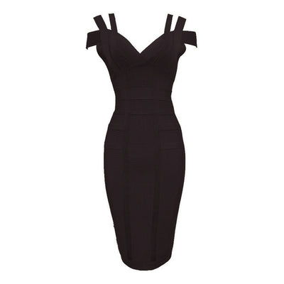 Vestido Bandage Hombros Descubiertos - Image 10