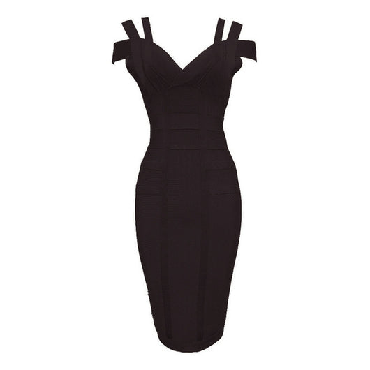 Vestido Bandage Hombros Descubiertos - Image 10