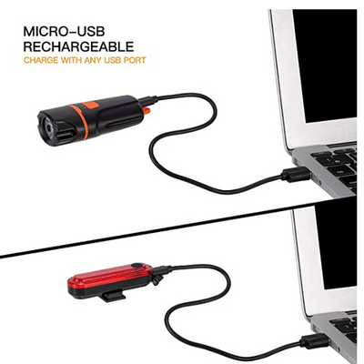 Luz Frontal USB para Bicicleta con Tecnología Anti-Reflejo - Image 3