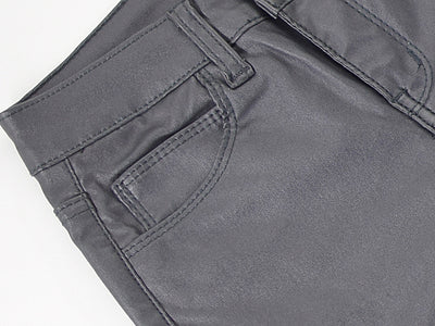 Pantalones de Cuero para Mujer - Diseño Denim Ajustado - Image 4