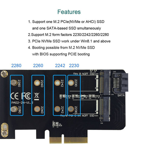Adaptador de Expansión M.2 SSD de Alto Rendimiento