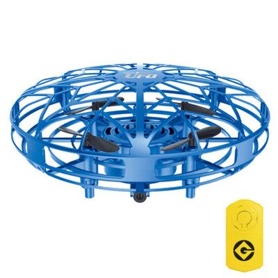 Gold mini UFO drone with a spherical protective cage and black propellers, sold as a 3-piece set. - Image 46