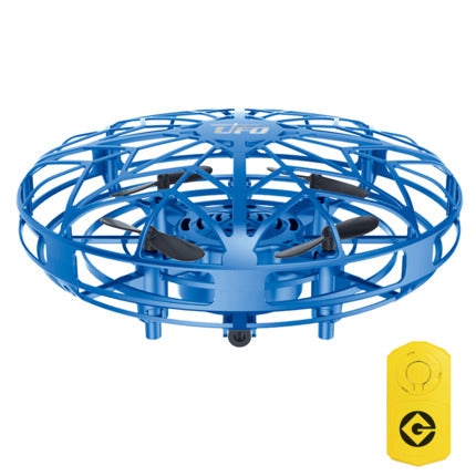 Gold mini UFO drone with a spherical protective cage and black propellers, sold as a 3-piece set. - Image 46