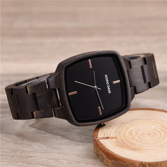 Reloj de Pulsera Ébano Elegante
