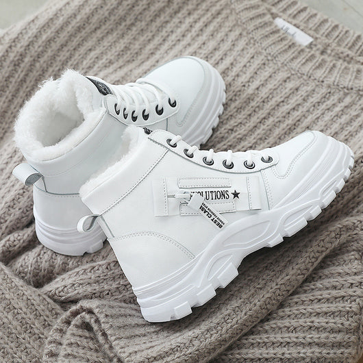 Botas Cortas de Terciopelo Cálidas para Nieve con Forro de Algodón - Image 5