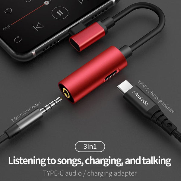 Adaptador de Audio USB-C a Jack 3.5mm de Alta Fidelidad