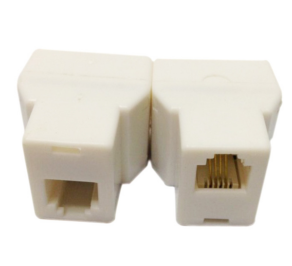Conector Telefónico Triple de 4 Hilos en Cristal