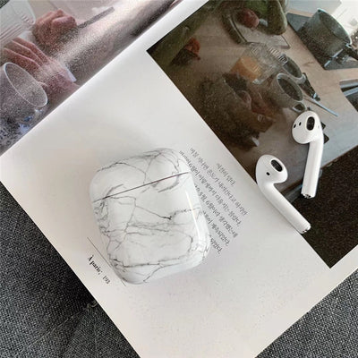 Funda de Mármol Blanco Compatible con AirPods - Protección Premium - Image 10