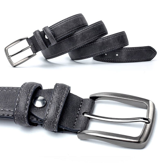 Cinturón de Cuero Vintage para Hombre - Diseño Clásico Luxury con Hebilla Premium - Image 3