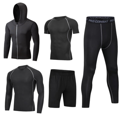 Conjunto Deportivo 5 Piezas de Secado Rápido para Gym y Actividades al Aire Libre - Image 11