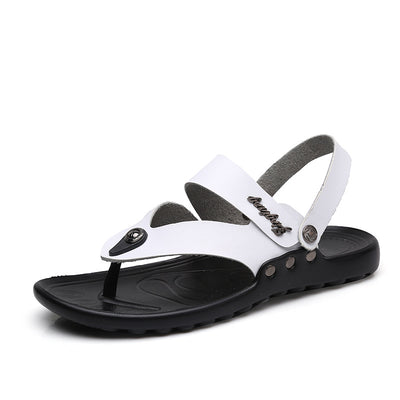 Sandalias de Cuero para Hombre - Chanclas de Playa Cómodas