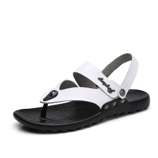 Sandalias de Cuero para Hombre - Chanclas de Playa Cómodas