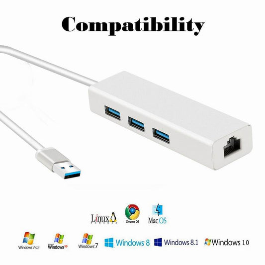 Adaptador Ethernet Gigabit USB 3.0 - Conexión de Red 1000Mbps para Mac y PC - Image 2