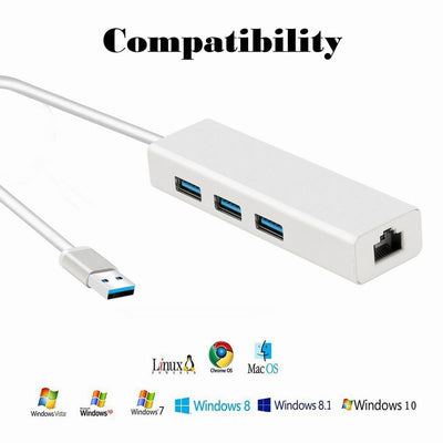 Adaptador Ethernet Gigabit USB 3.0 - Conexión de Red 1000Mbps para Mac y PC - Image 2