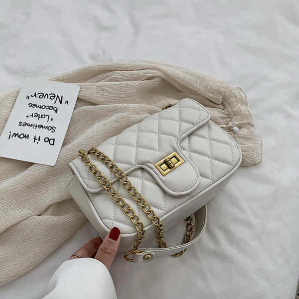 Bolso Bandolera Cuadrado con Cadena de Diamantes - Diseño Versátil - Image 19