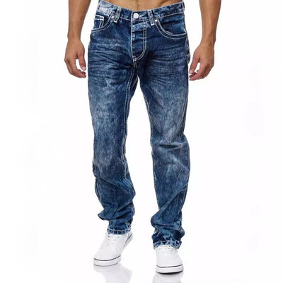 Jeans Rectos Clásicos para Hombre - Estilo Europeo y Americano - Image 3