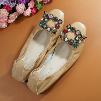 Zapatos Planos Cómodos con Boca Baja y Tacón Ligero - Image 22