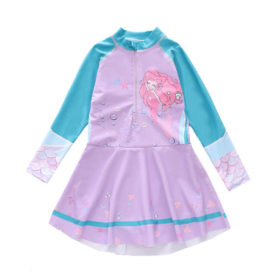 Traje de Baño Infantil Estilo Vestido con Mangas Largas - Image 16