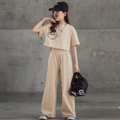 Conjunto Estampado: Camiseta Manga Corta + Pantalón Ancho Pierna Recta - Image 2