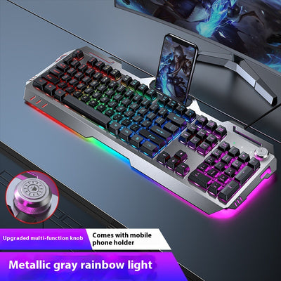 Teclado Mecánico Gaming con Perilla de Control Ergonómica - Image 6
