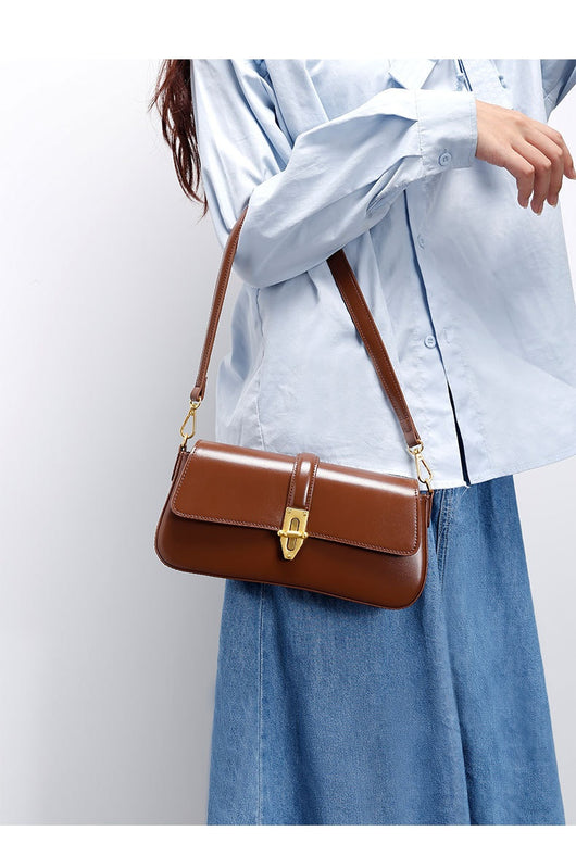 Bolso Bandolera de Cuero con Textura Salvaje para Mujer - Image 8