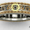 Anillos de Engranajes Tallados Plata Antigua para Hombre y Mujer