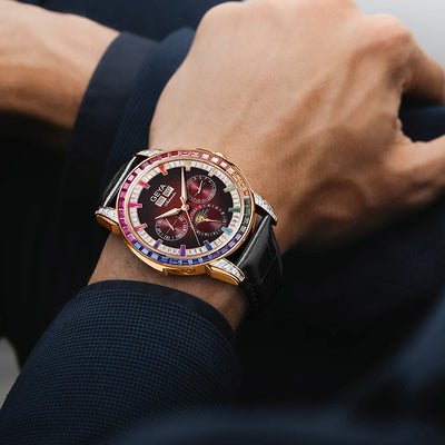 Reloj Automático Multifuncional Rainbow Circle Resistente al Agua para Hombre - Image 3