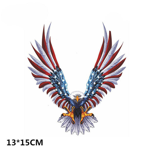 Calcomanía Reflectante Personalizada Águila Americana para Auto