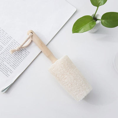 Cepillo de Loofah Natural con Mango de Madera para Botellas y Vasos - Image 3