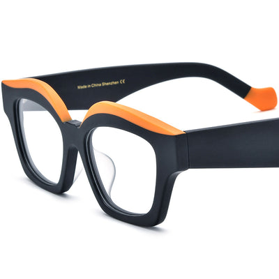 Gafas Cat Eye con Bordes Gruesos Bicolor - Image 7