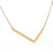Fabulous Rose Dorado Plated Stainless Steel Initial Letter Pendant Necklace Dorado L