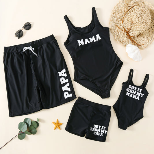 Trajes de Baño Combinados para Mamá y Peque