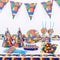 Decoración de Bloques de Construcción para Fiestas de Cumpleaños